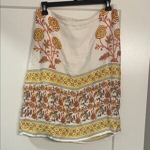 J Crew Floral Print Skirt